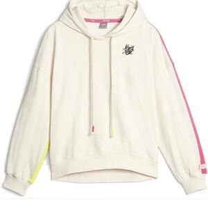 Puma x Lemlem Ghost Pepper Oversized Fleece Pullover Hoodie size Medium NWT